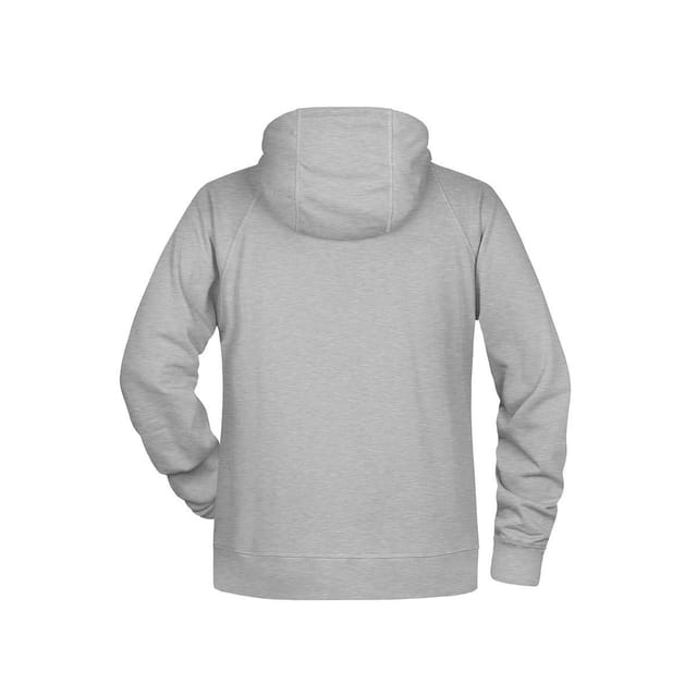 James and Nicholson James and Nicholson Men's Plain Hoodie in Grey - 2
