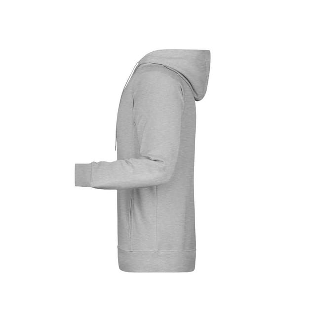 James and Nicholson James and Nicholson Men's Plain Hoodie in Grey - 3