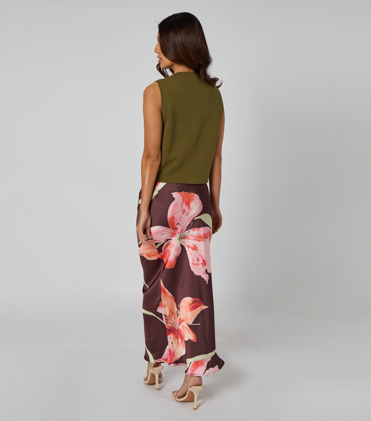 Urban Bliss Women's Brown Floral Midi Skirt Urban Bliss New Look - 4