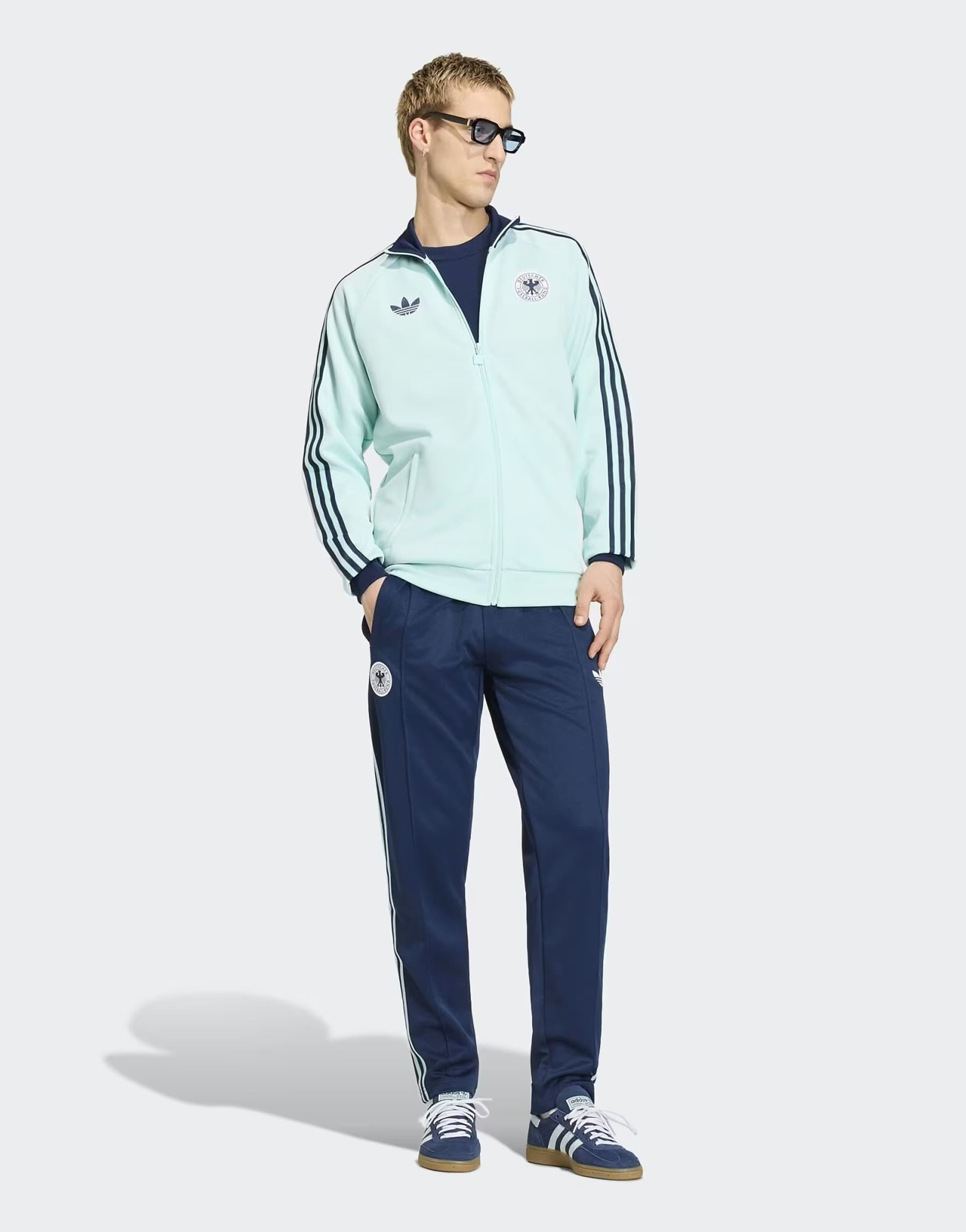 ASOS adidas performance Germany originals track pants in collegiate navy