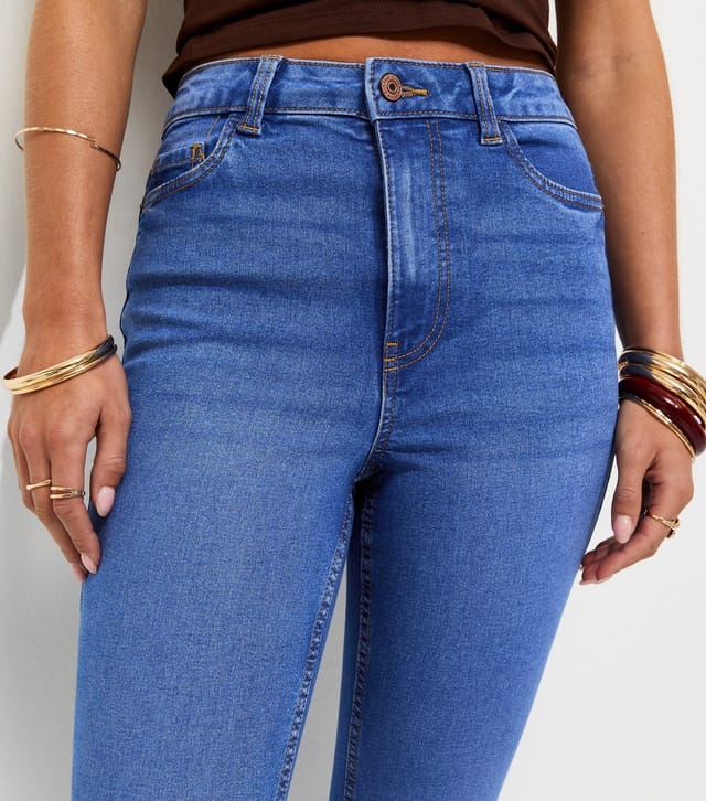 New Look Women's Petite Blue Waist Enhance Quinn Bootcut Jeans New Look - 2
