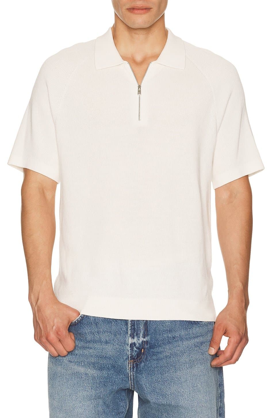 revolve Short Sleeve Zip Polo