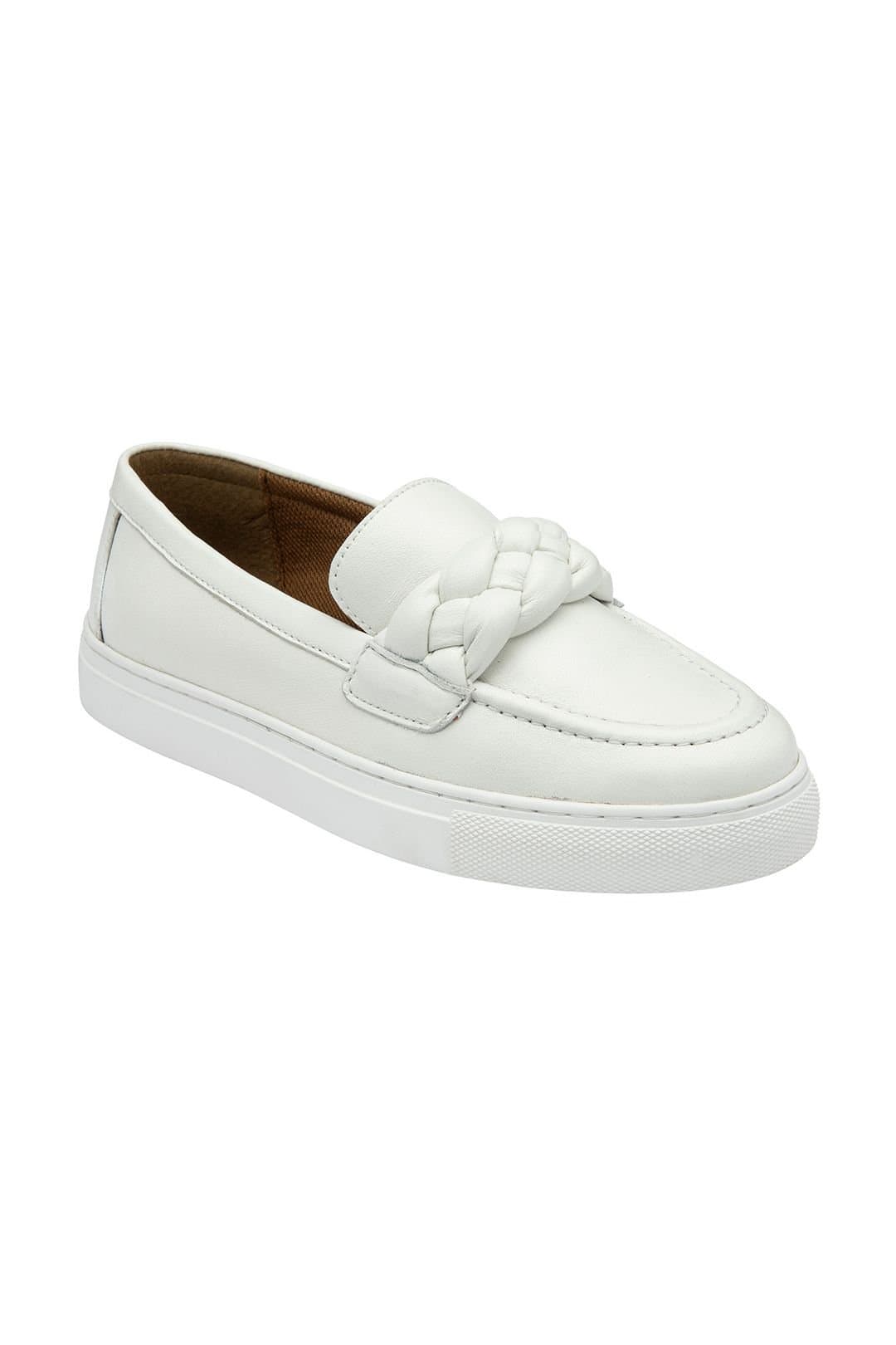 Lotus Lotus Women's 'Bertie' White Leather Casual Shoes