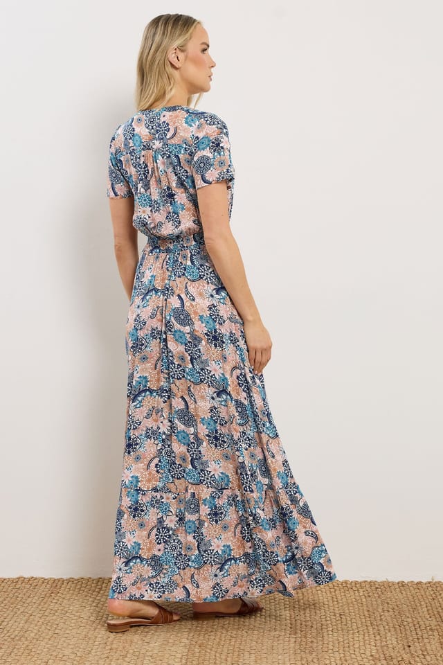 Long Tall Sally Long Tall Sally Women's Tall Floral Button Maxi Dress - 3