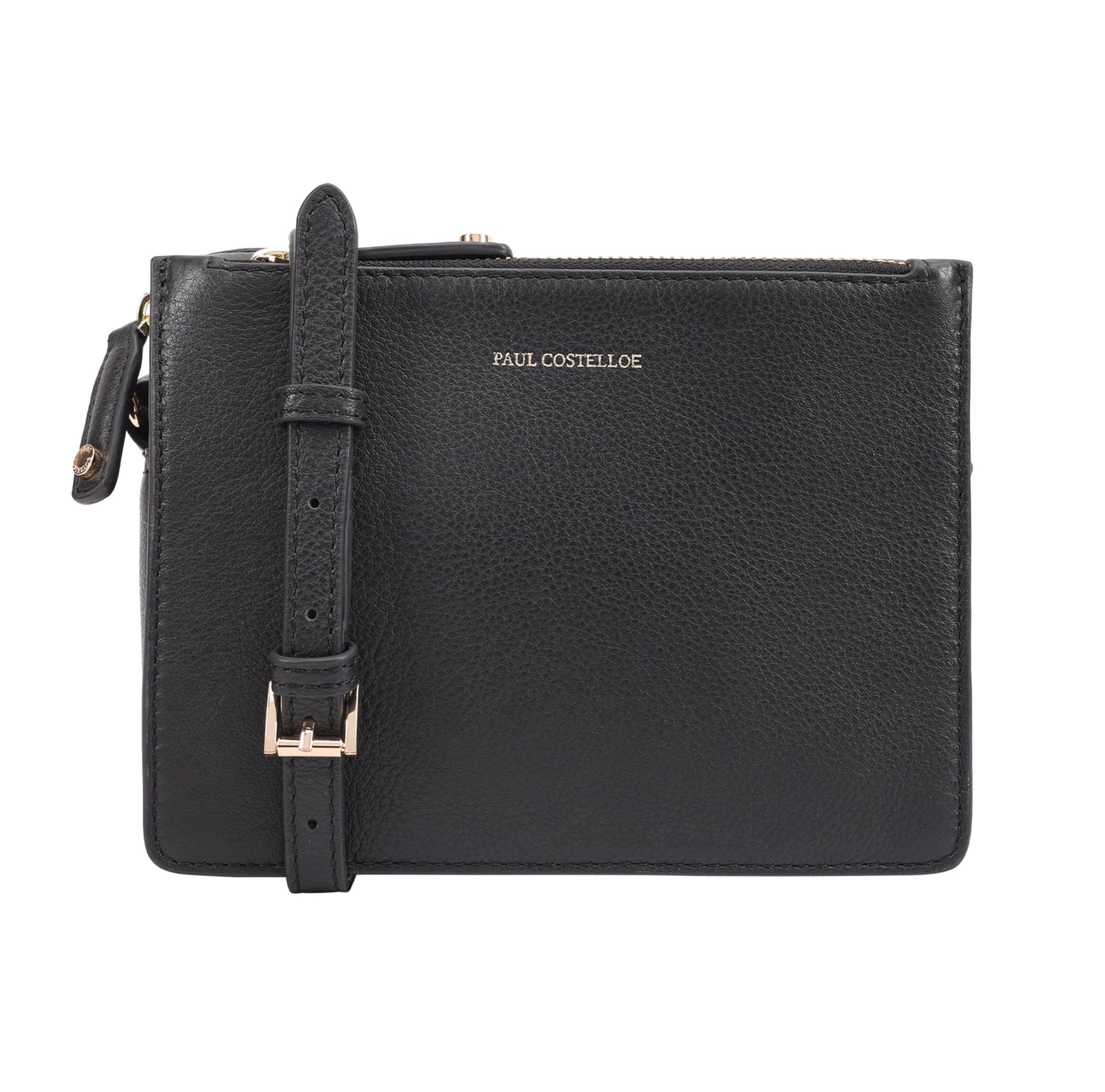 Paul Costelloe Paul Costelloe Women's Thaya Leather Cross Body Bag in Black