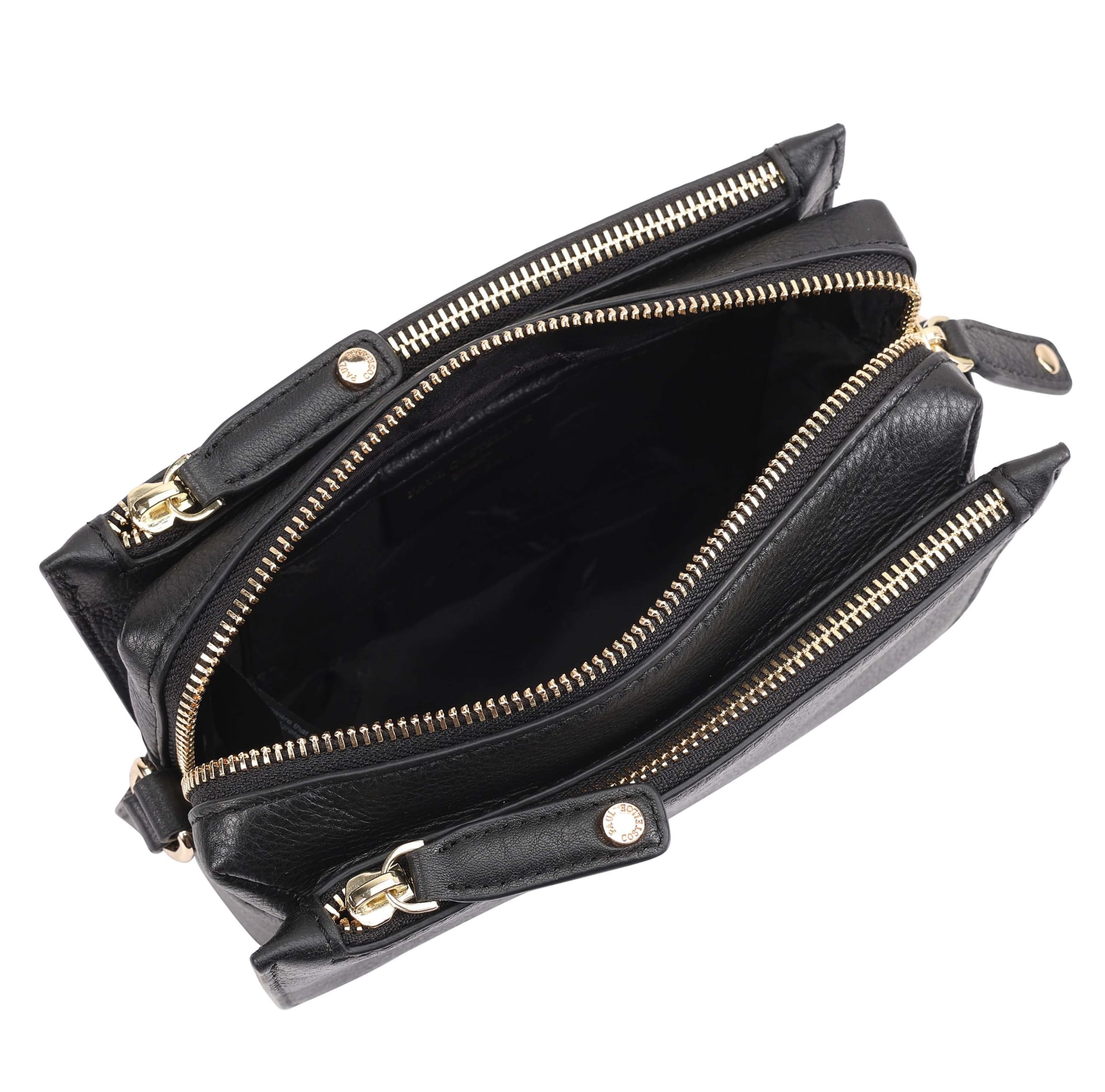 Paul Costelloe Paul Costelloe Women's Thaya Leather Cross Body Bag in Black - 4