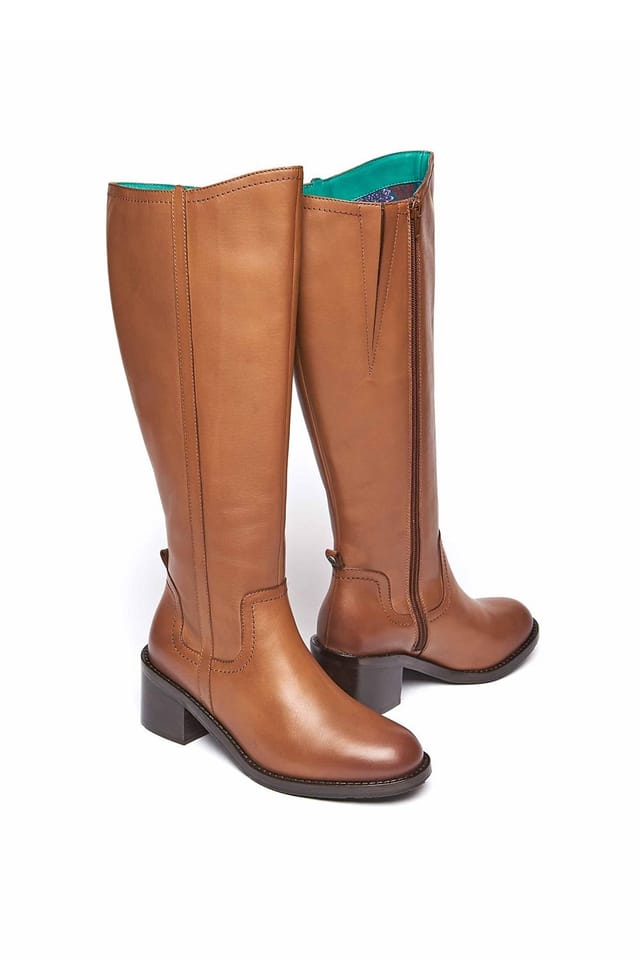 Moshulu Moshulu Women's 'Hepworth' Heeled Riding Boots in Tan - 2