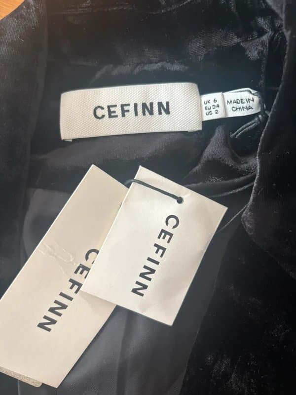 Cefinn Cefinn Ronson Velvet Blazer Size UK 6 RRP £450 New With Tags