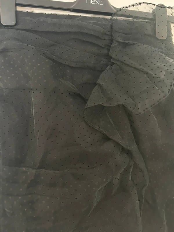 Topshop Topshop Organza Tulle Dotted Black Mini Skirt size 6