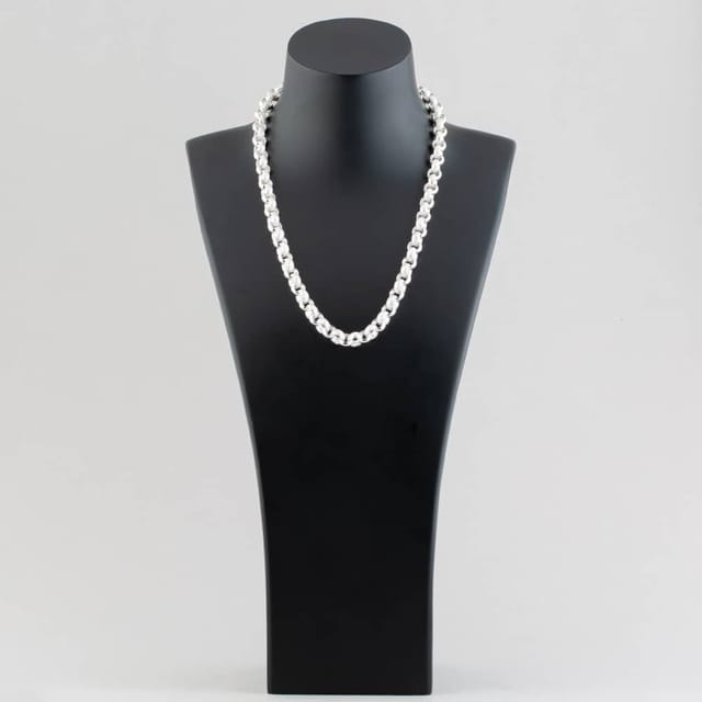 T.H.Baker T.H.Baker Women's Silver 20 Inch Patterned Belcher Chain HLRB-900-AG-20 - 2