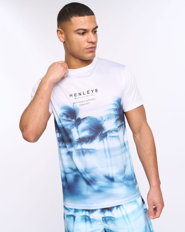 Henleys Henleys Men's Hennicane T-Shirt in White - 2