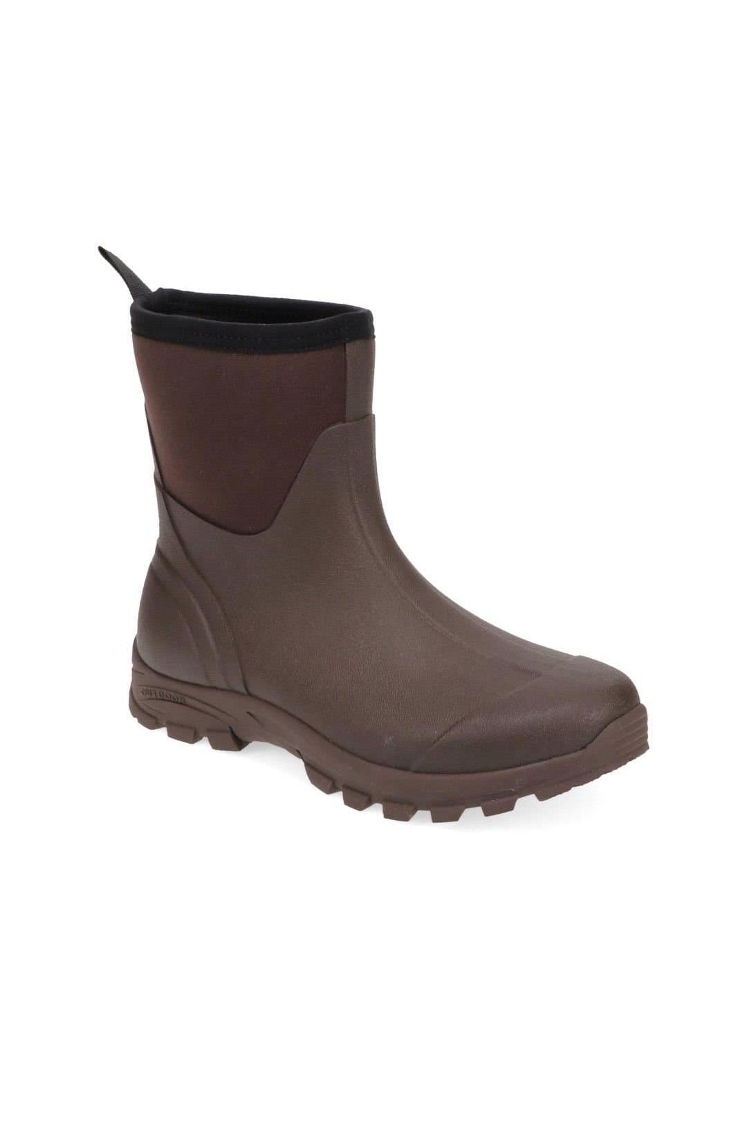 Pavers Pavers Men's Ankle Wellington Boots in Brown