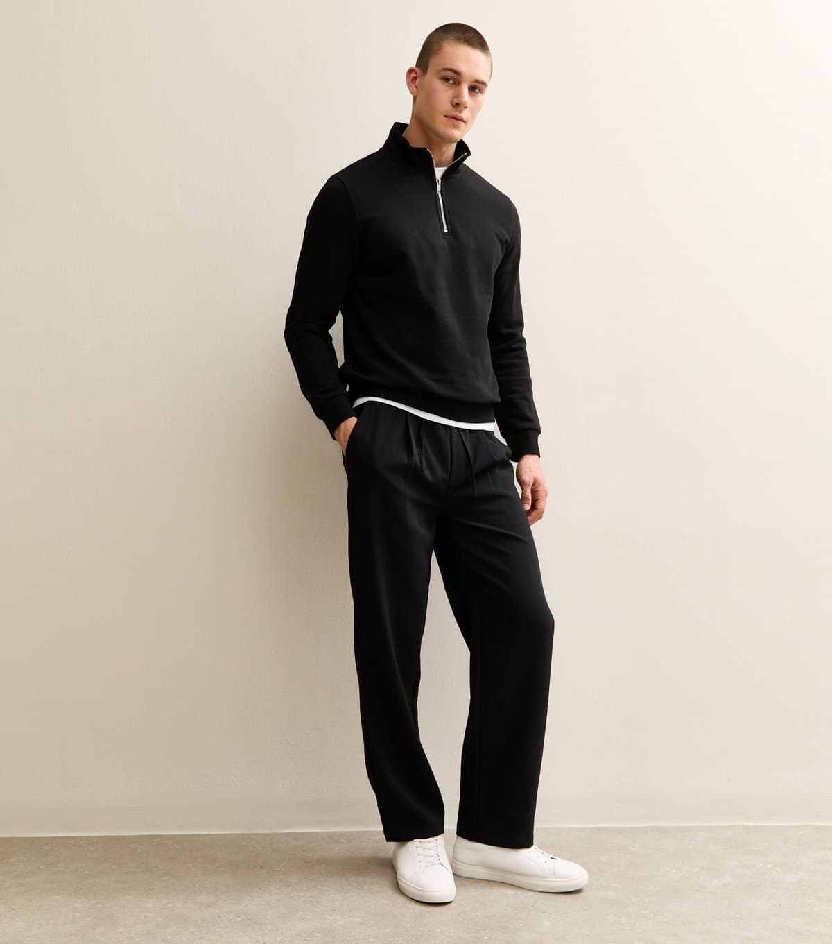 Only and Sons Men's Black Drawstring Trousers Only and Sons New Look