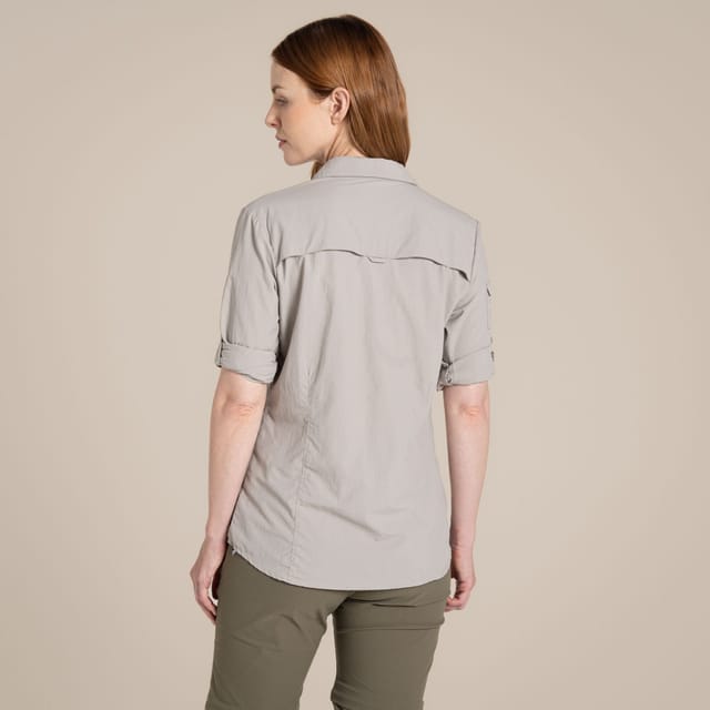Craghoppers Craghoppers Women's Nosilife Adventure' Long Sleeved Shirt With Insect Repellent Technology in Light Beige - 2
