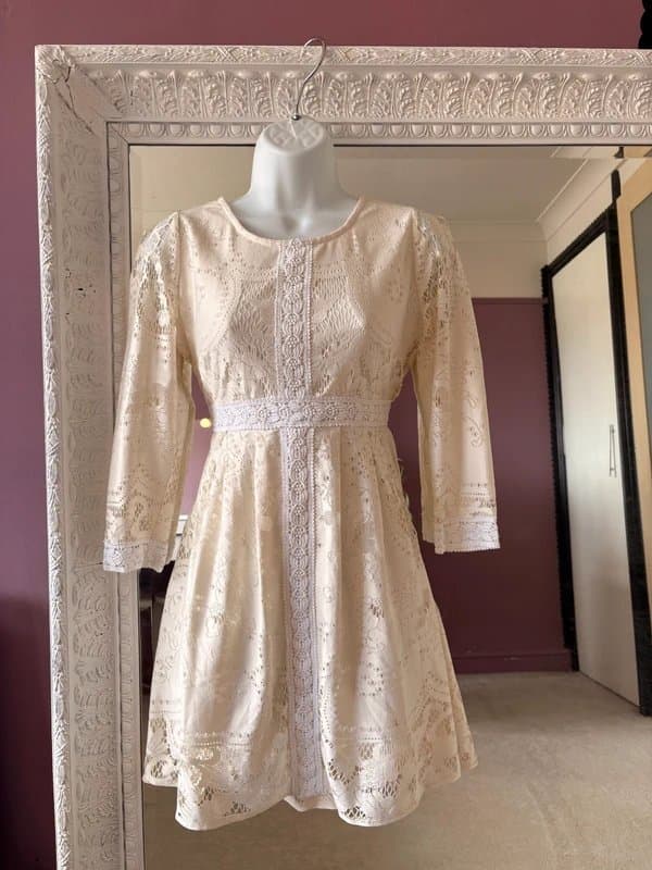 River Island River Island skater dress white lace