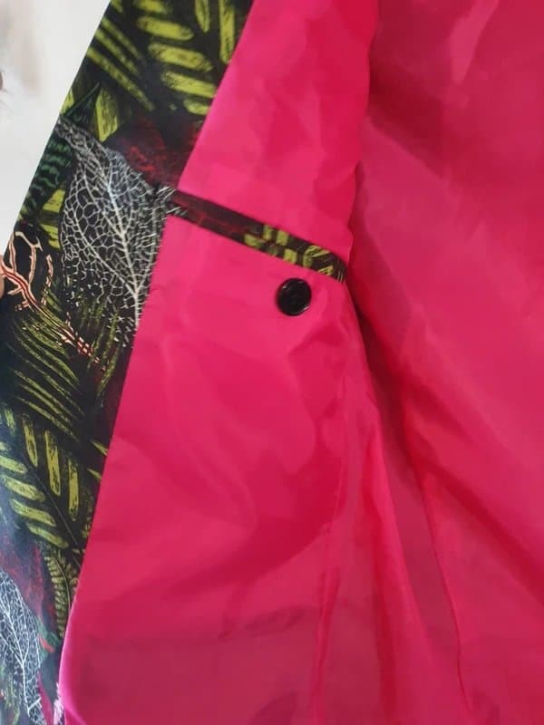 ASOS Green and black tropical print suit jacket