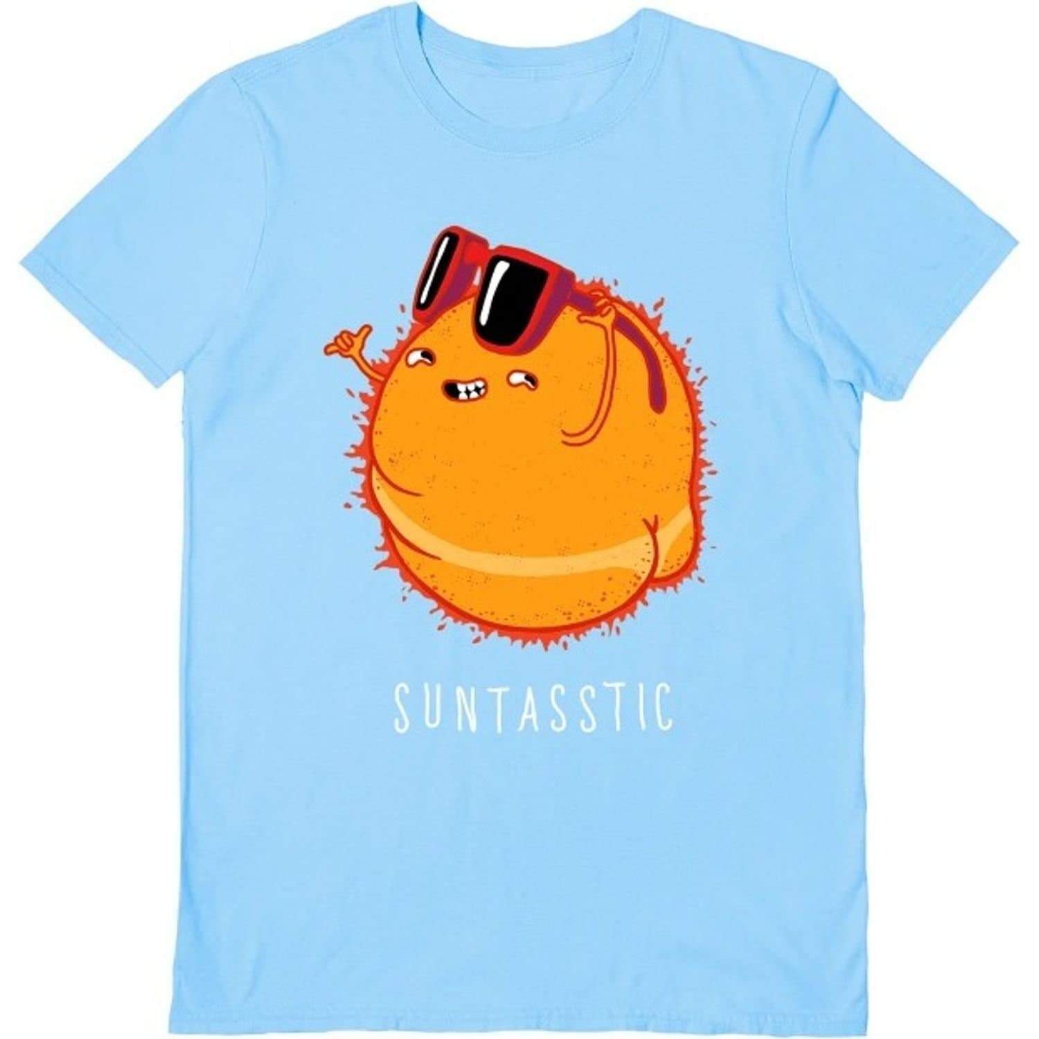 Vo Maria Vo Maria Men's Suntasstic T-Shirt in Light Blue