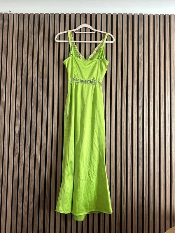 Never Fully Dressed Never Fully Dressed Silk Green midi dress 6