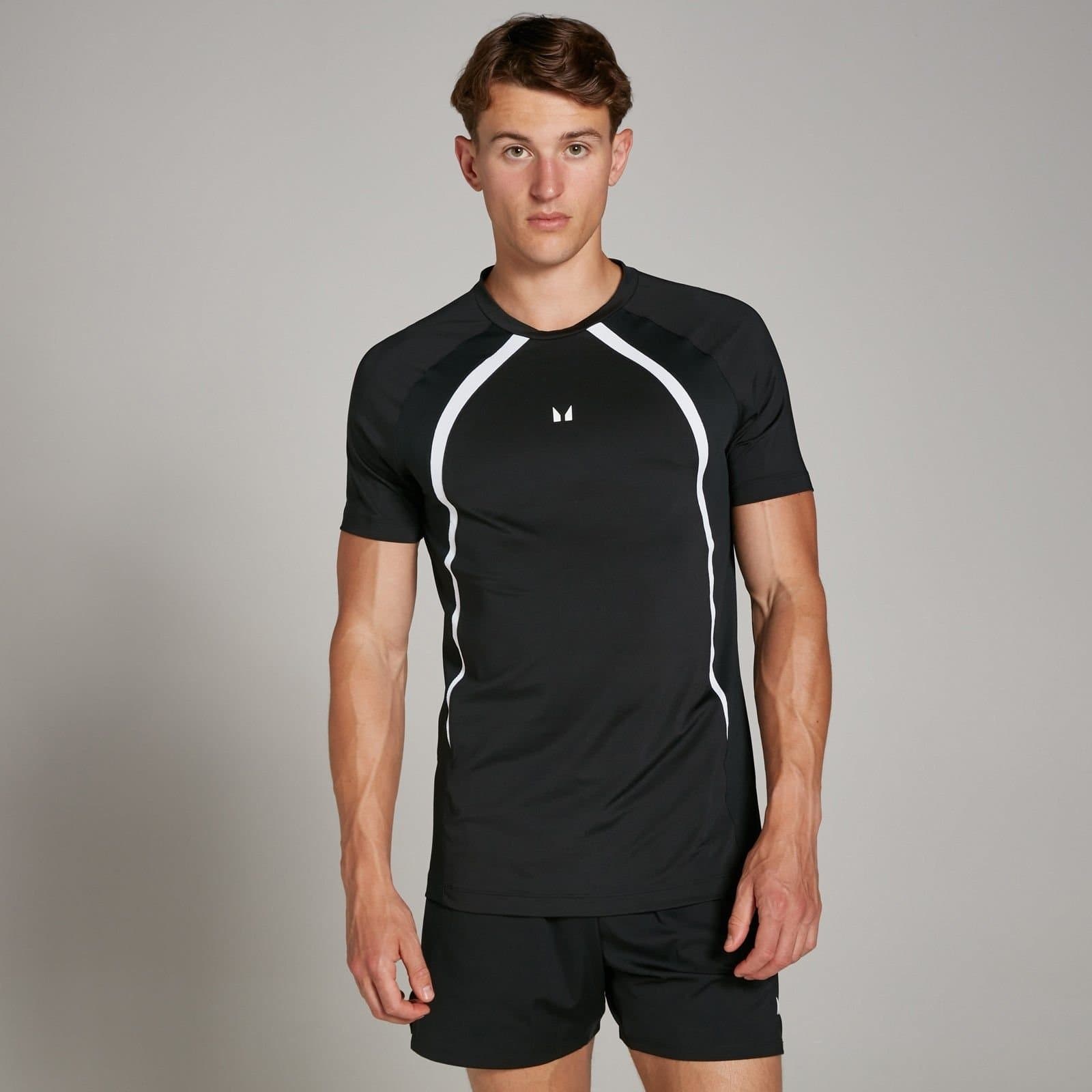 MyProtein Myprotein Men's Tempo Panel T-Shirt in Black