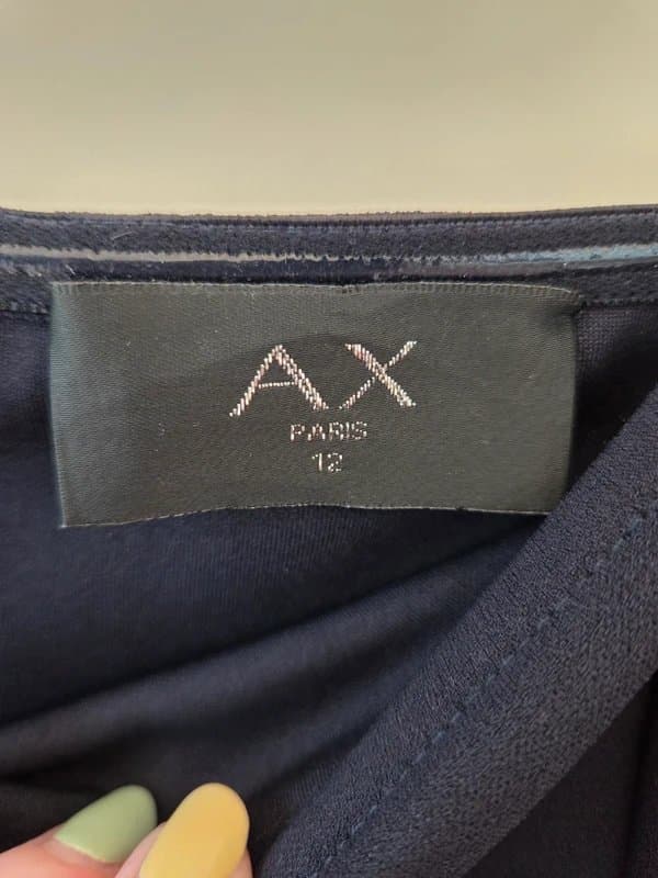 AX Paris Navy Bardot Midi Dress