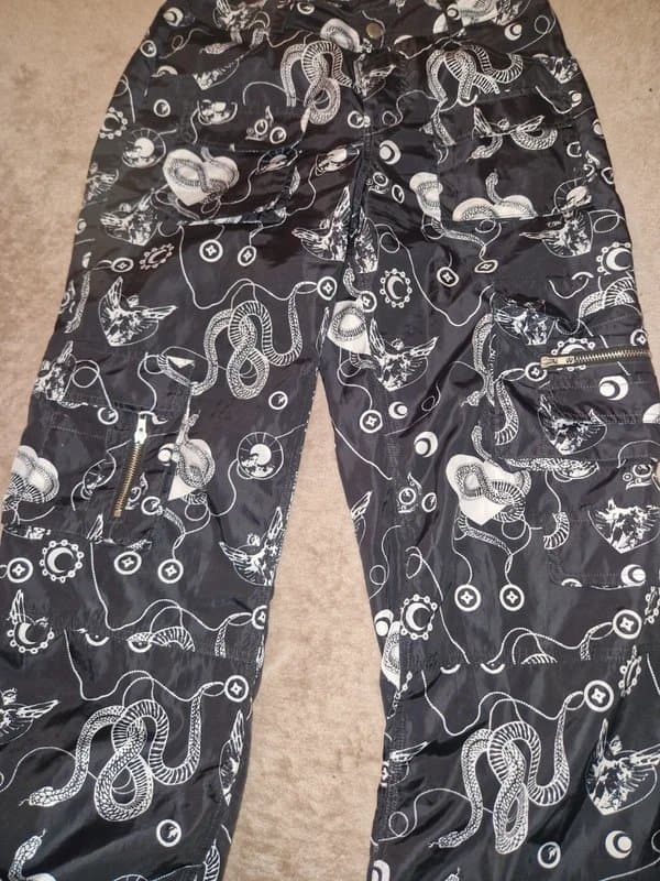 Nasty Gal Size 10 nasty gal baggy fit cargo trousers