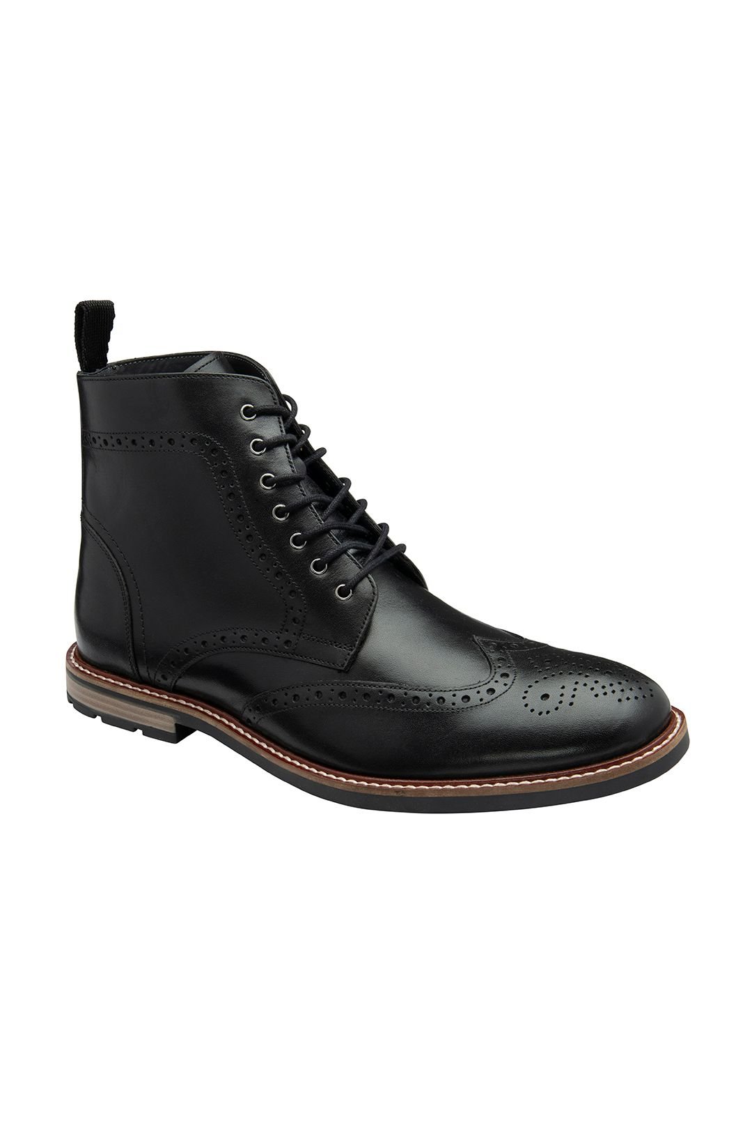 Frank Wright Frank Wright Men's 'Corby' Leather Lace-Up Boots in Black - 2