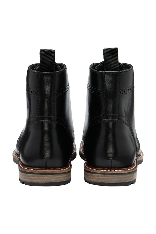 Frank Wright Frank Wright Men's 'Corby' Leather Lace-Up Boots in Black - 3