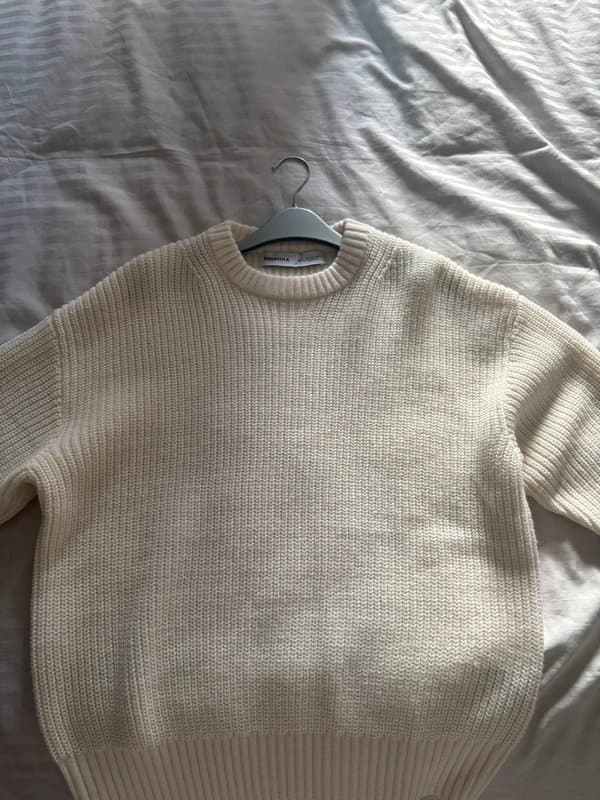 Bershka Bershka Knitted cream chunky knit sweater