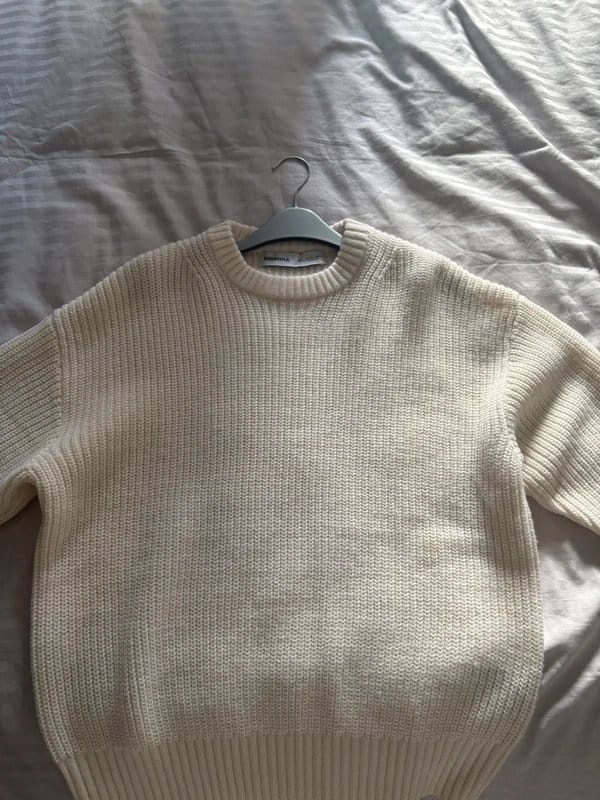 Bershka Bershka Knitted cream chunky knit sweater - 1