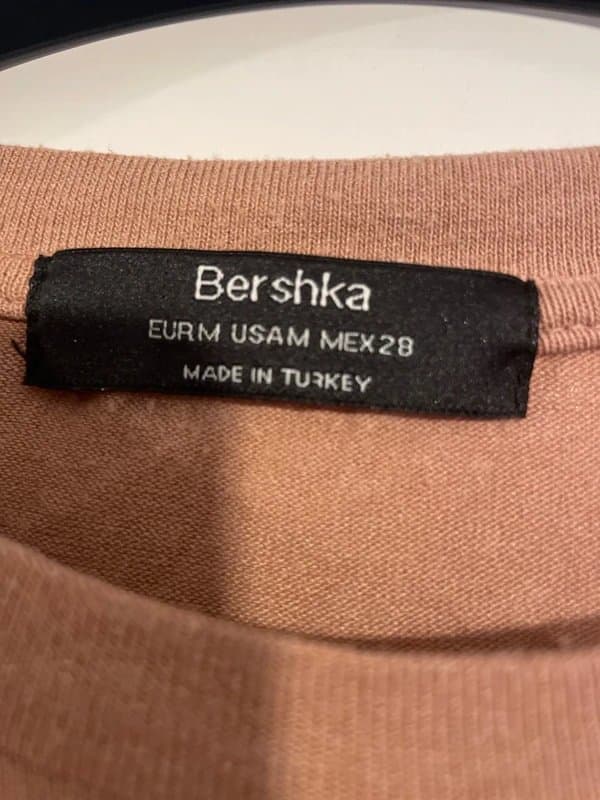 Bershka Dusky pink bershka ruched side top