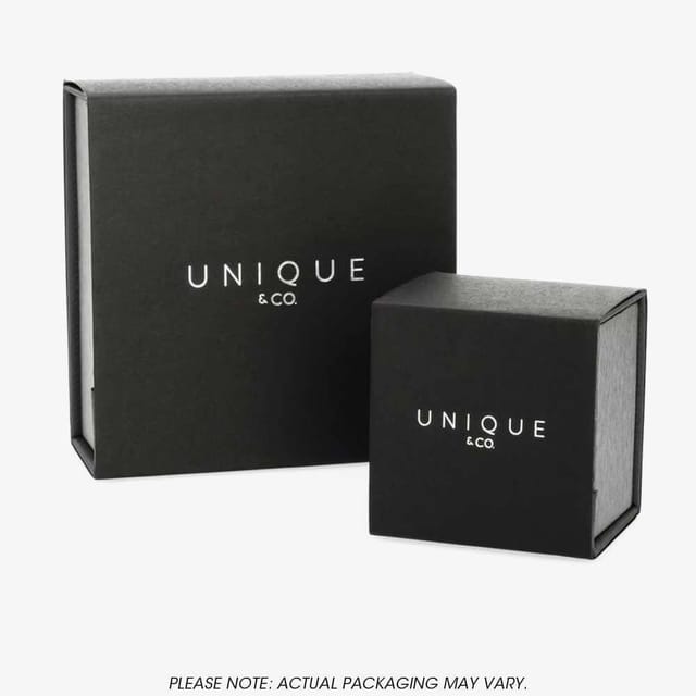 Unique Unique Men's Stainless Steel 21cm Black Leather Bracelet A40BL - 2