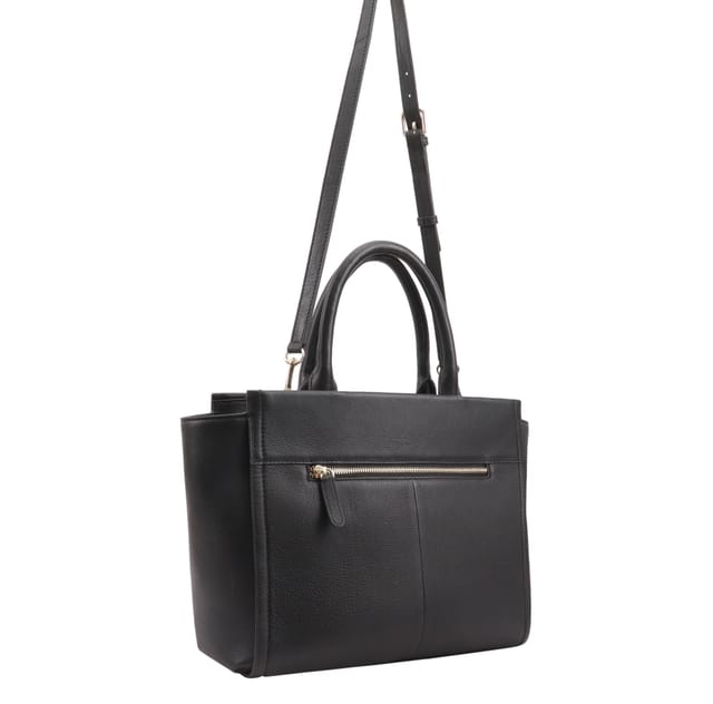 Paul Costelloe Paul Costelloe Women's Shinano Leather Multi Way Bag in Black - 2