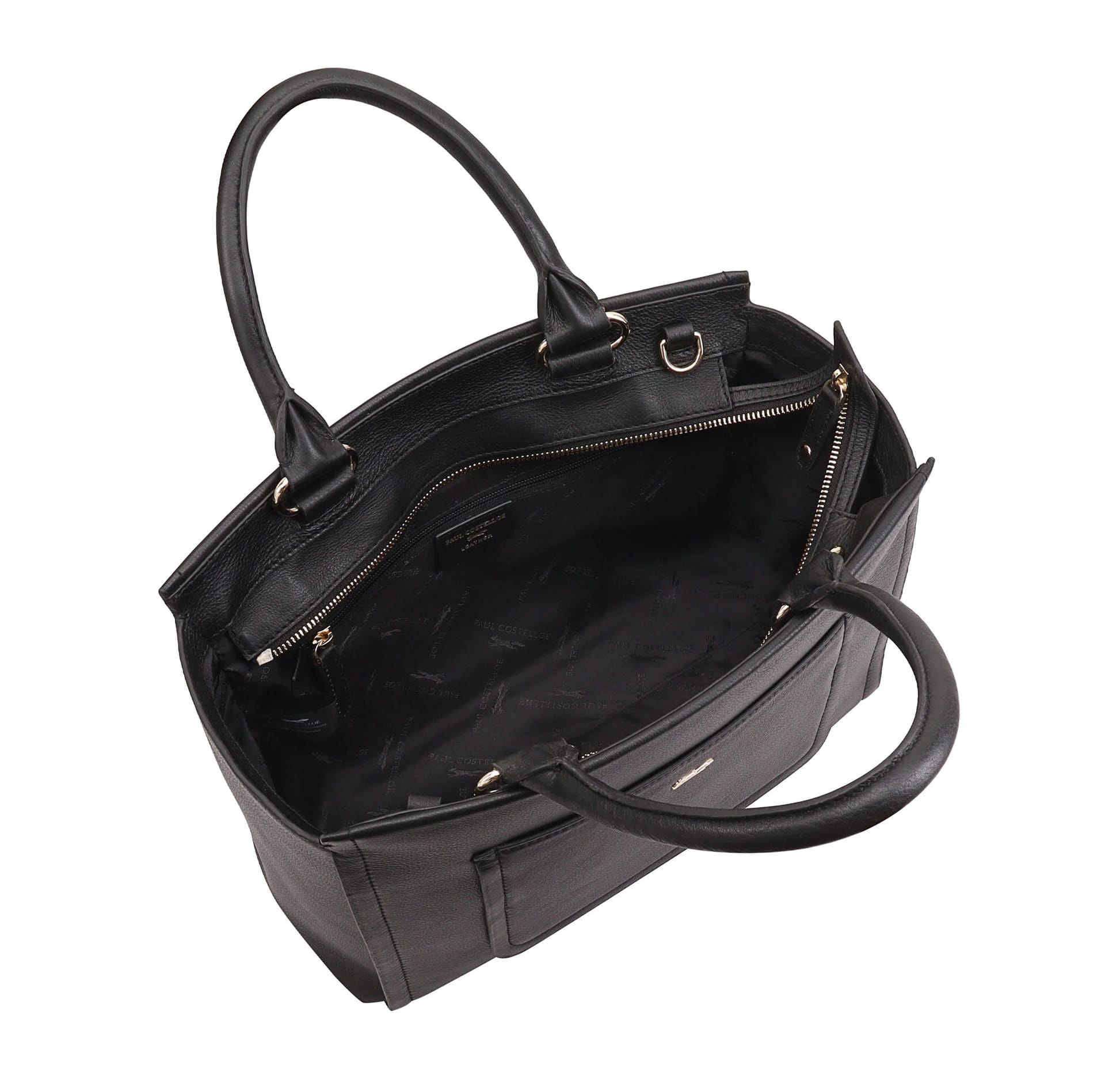 Paul Costelloe Paul Costelloe Women's Shinano Leather Multi Way Bag in Black - 4