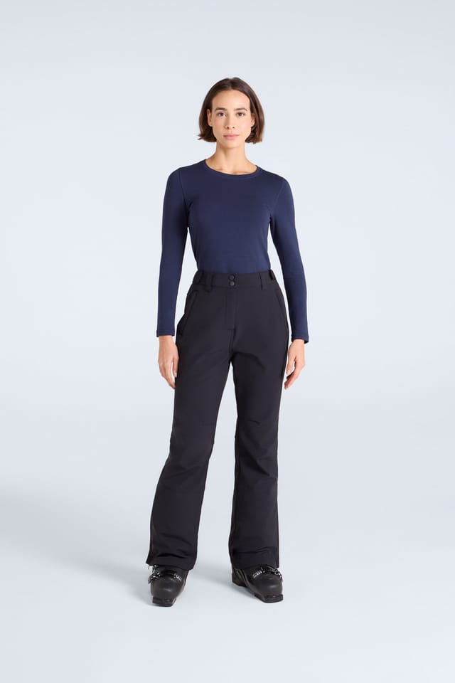 Animal Animal Women's 'Alpine' Stylish Snow Pants Water Resistant Breathable Ski Trousers in Jet Black - 2
