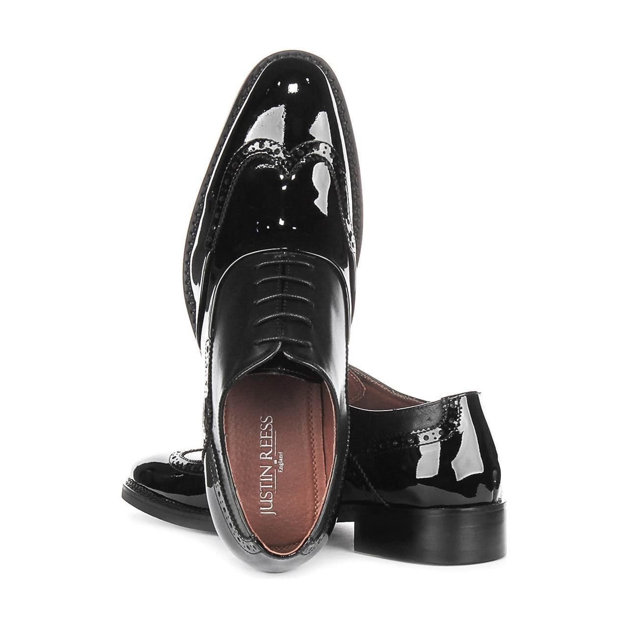 JUSTINREESS ENGLAND JUSTINREESS ENGLAND Men's 'Harry' Leather Shoes in Black - 4