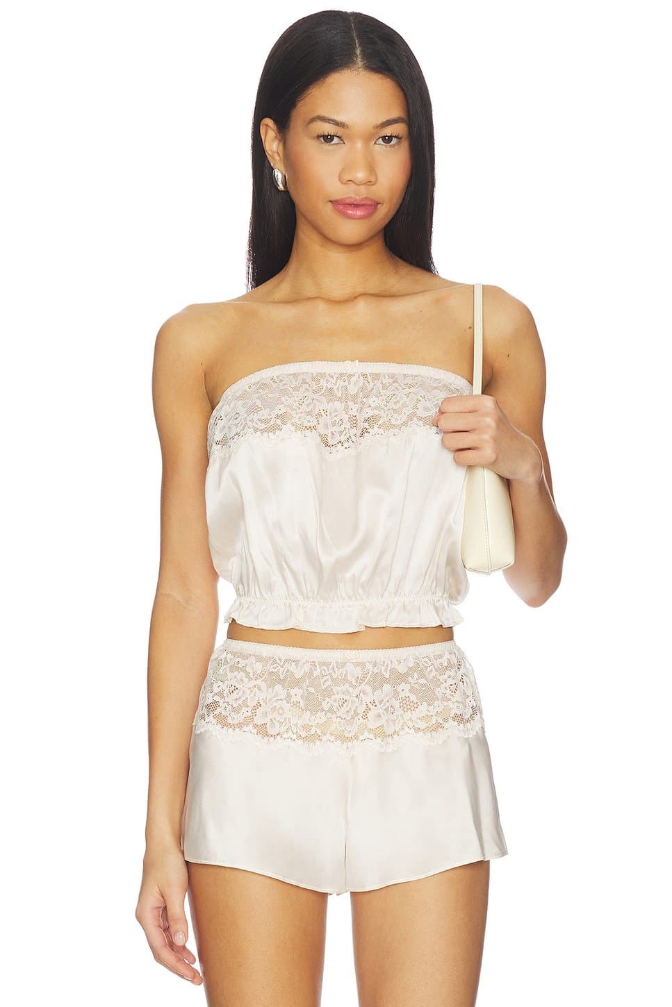 revolve Revolve Silk Sleeveless Blouse in Heaven