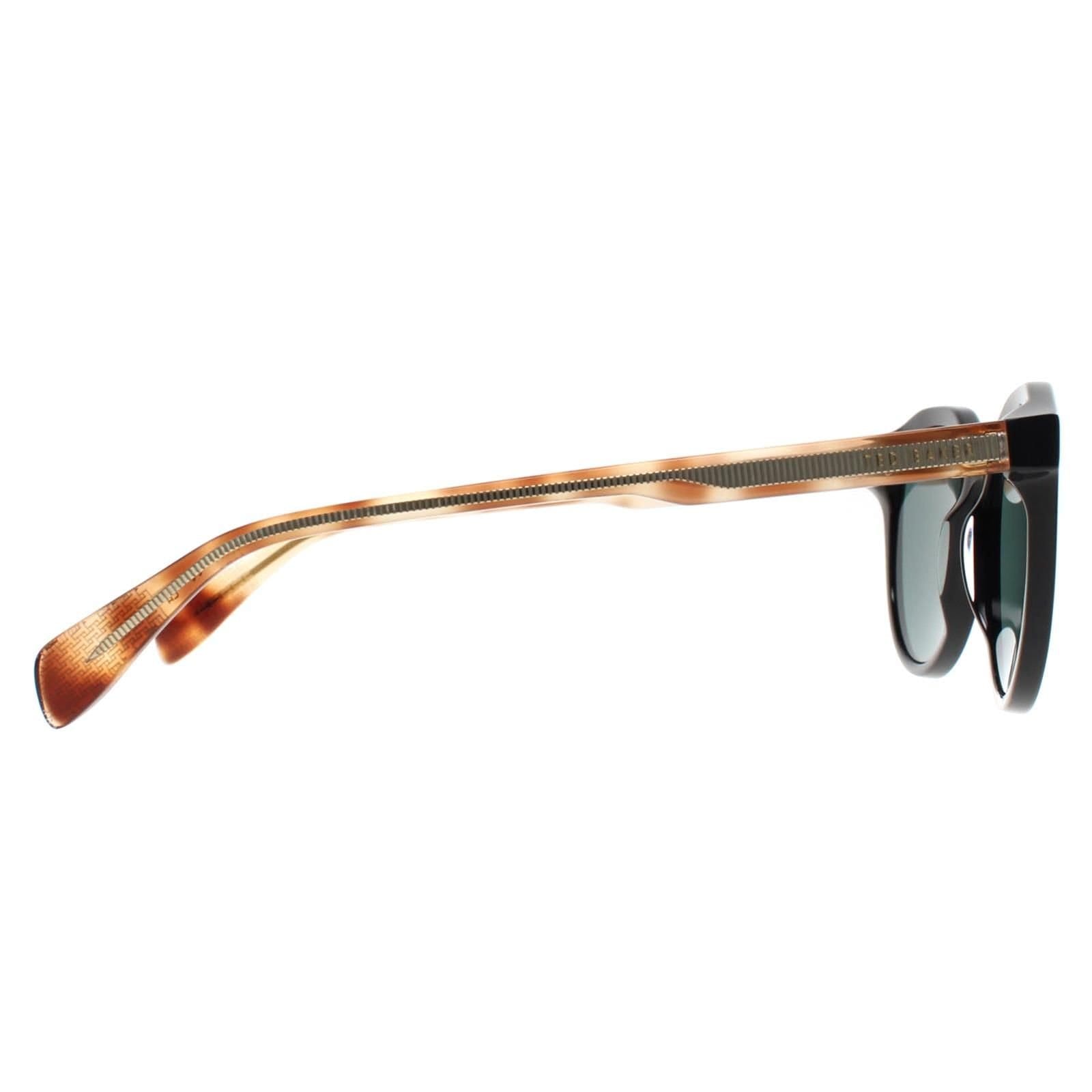 Ted Baker Ted Baker Men's Round Black & Tortoise Green TB1721 Finley - 4