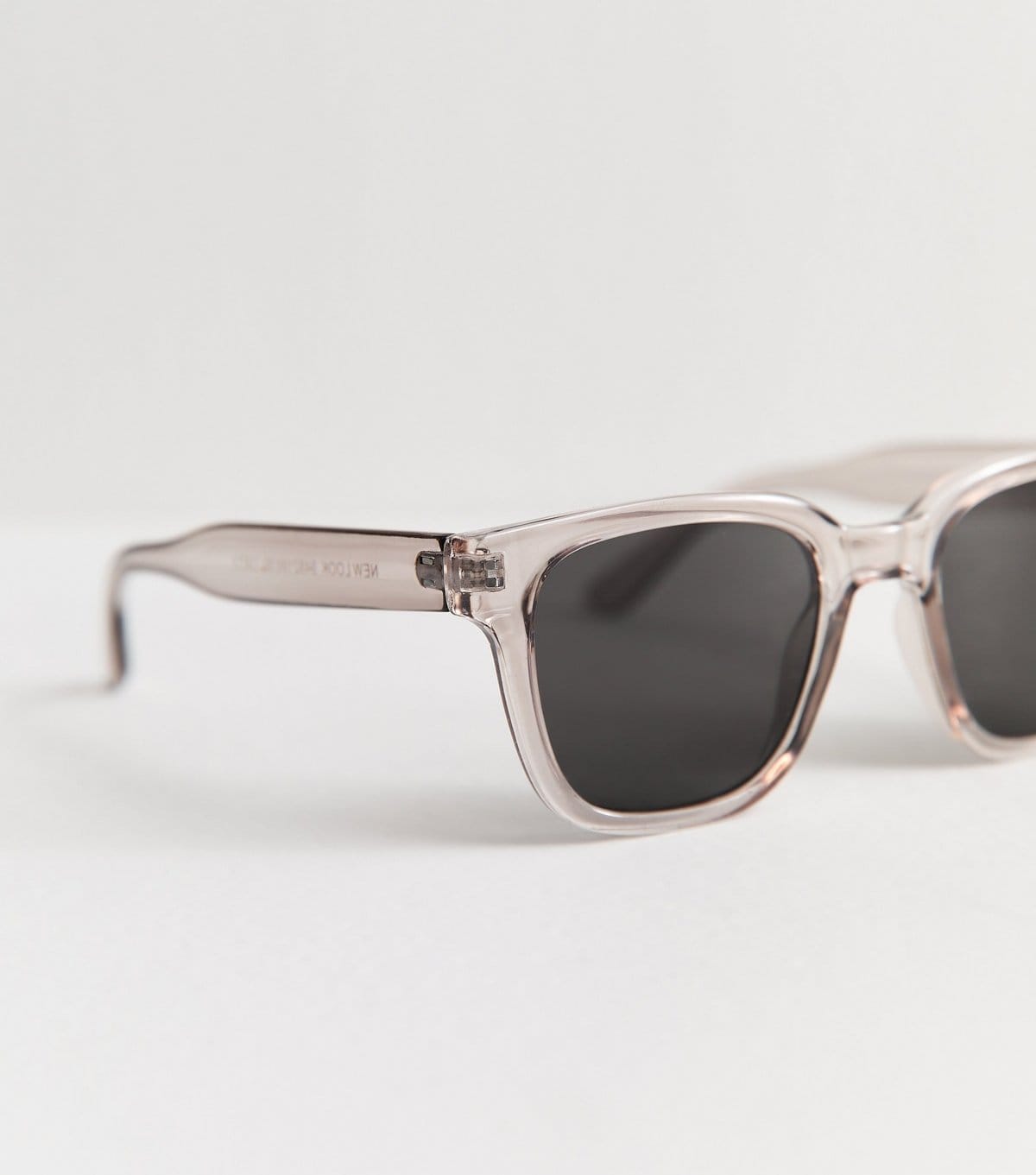 New Look Men's Clear Square Frame Sunglasses New Look - 4