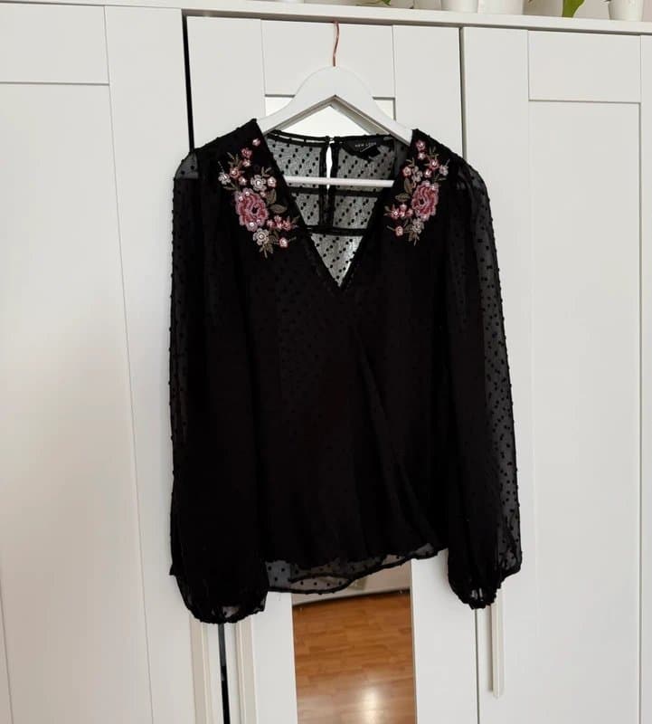 New Look New Look Embellished Blouse Size 10