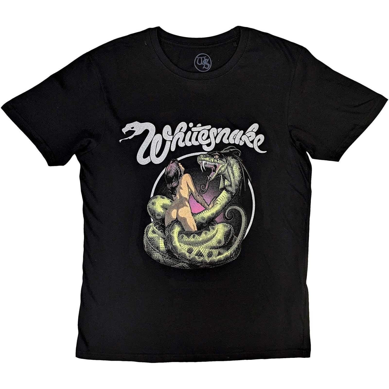 Whitesnake Whitesnake Men's Love Hunter Cotton T-Shirt in Black