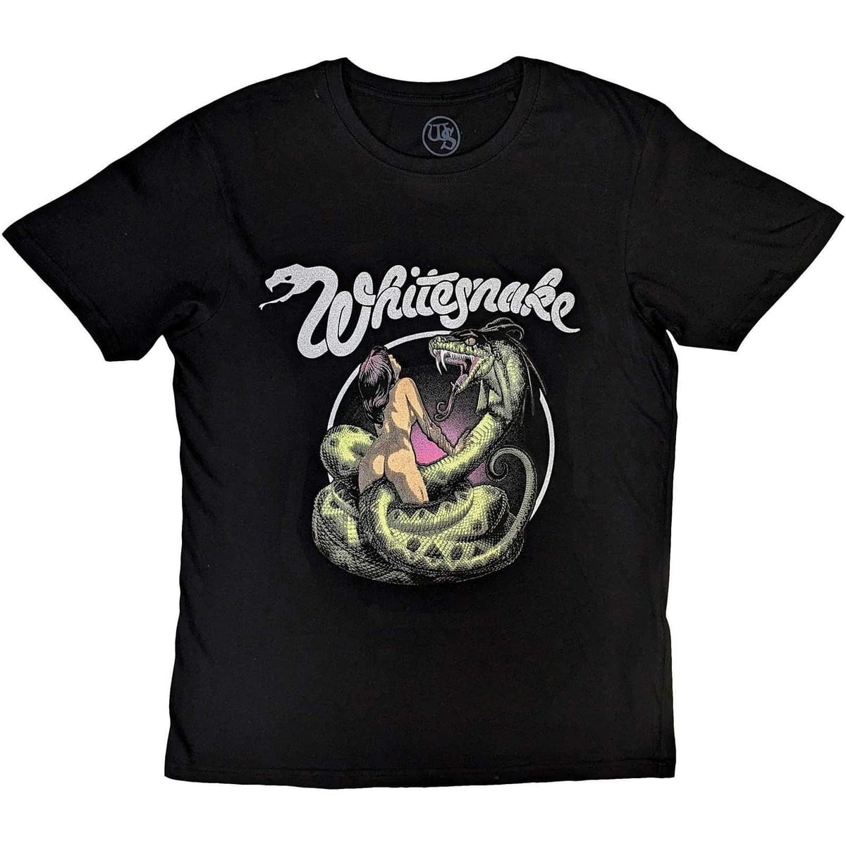 Whitesnake Whitesnake Men's Love Hunter Cotton T-Shirt in Black - 1