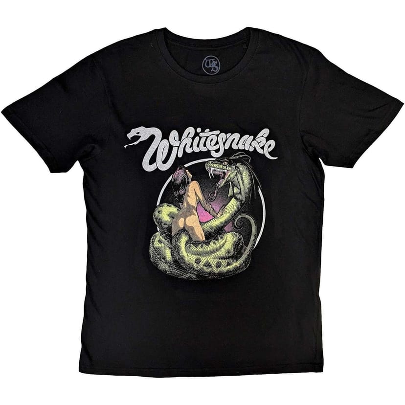Whitesnake Whitesnake Men's Love Hunter Cotton T-Shirt in Black - 1