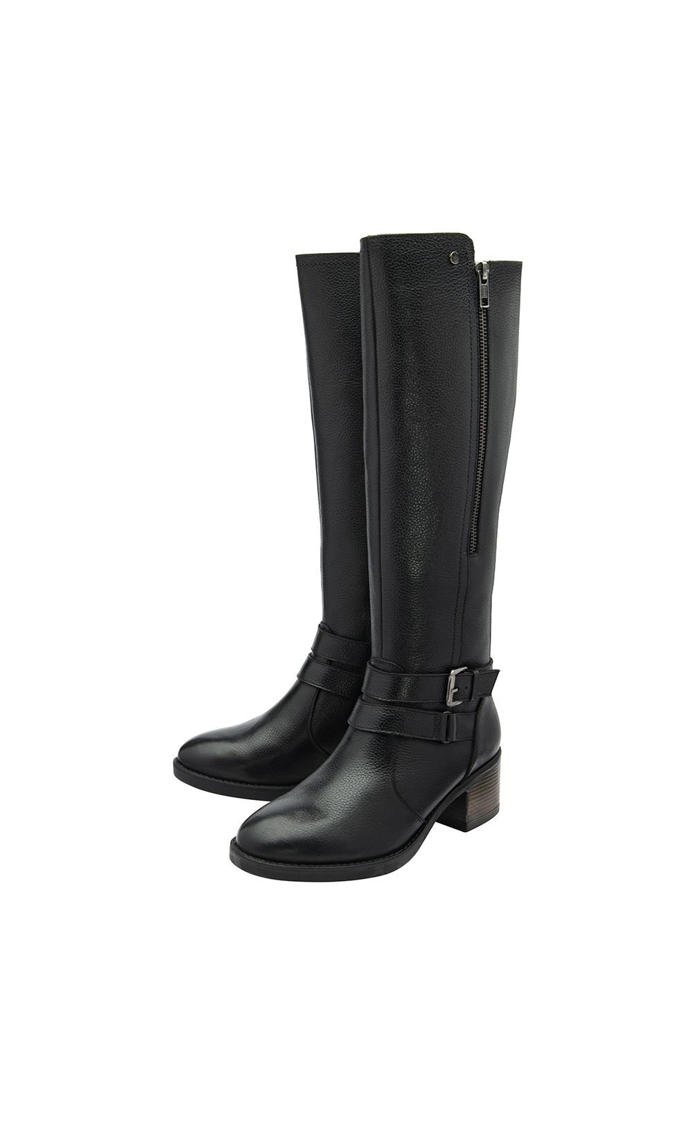 Lotus Lotus Women's 'Jive II' Leather Knee-High Boots in Black - 2