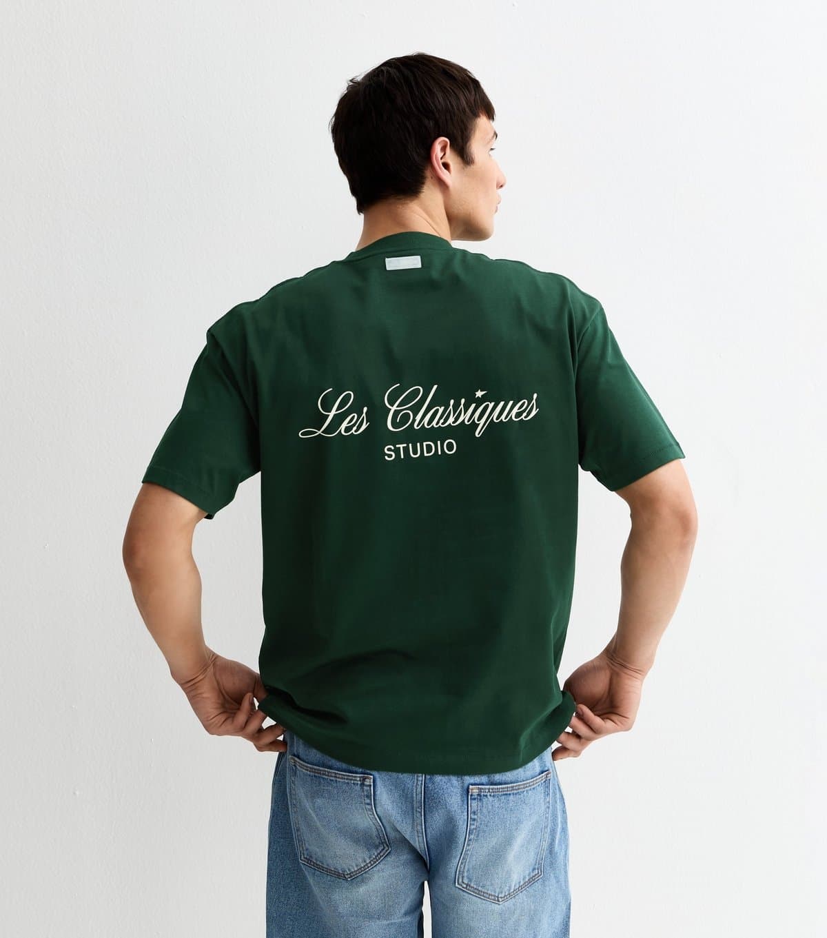 Only and Sons Men's Dark Green Les Classiques Print T-Shirt Only and Sons New Look