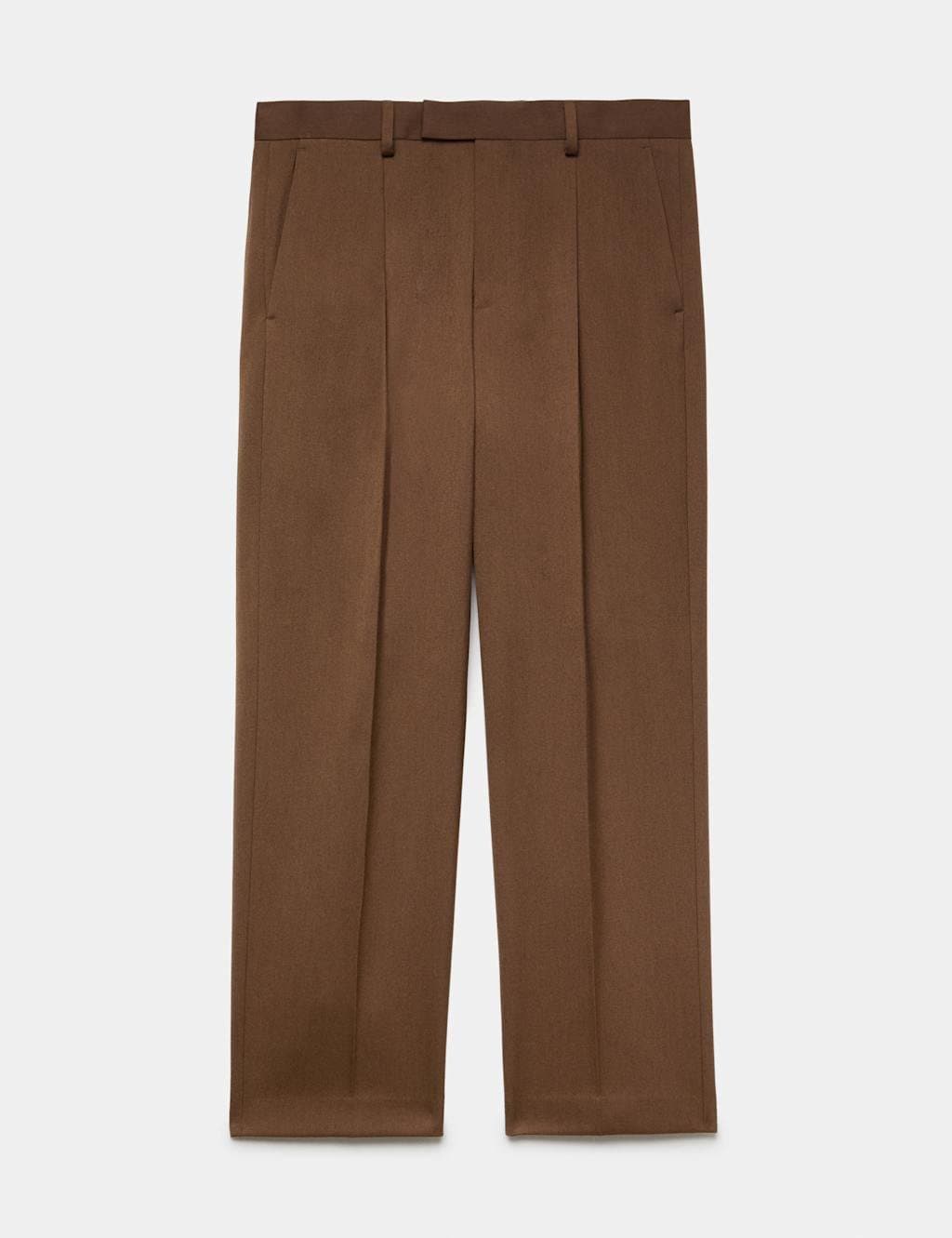 Marks & Spencer M&S Regular Fit Stretch Twill Suit Trousers Rich Quartz