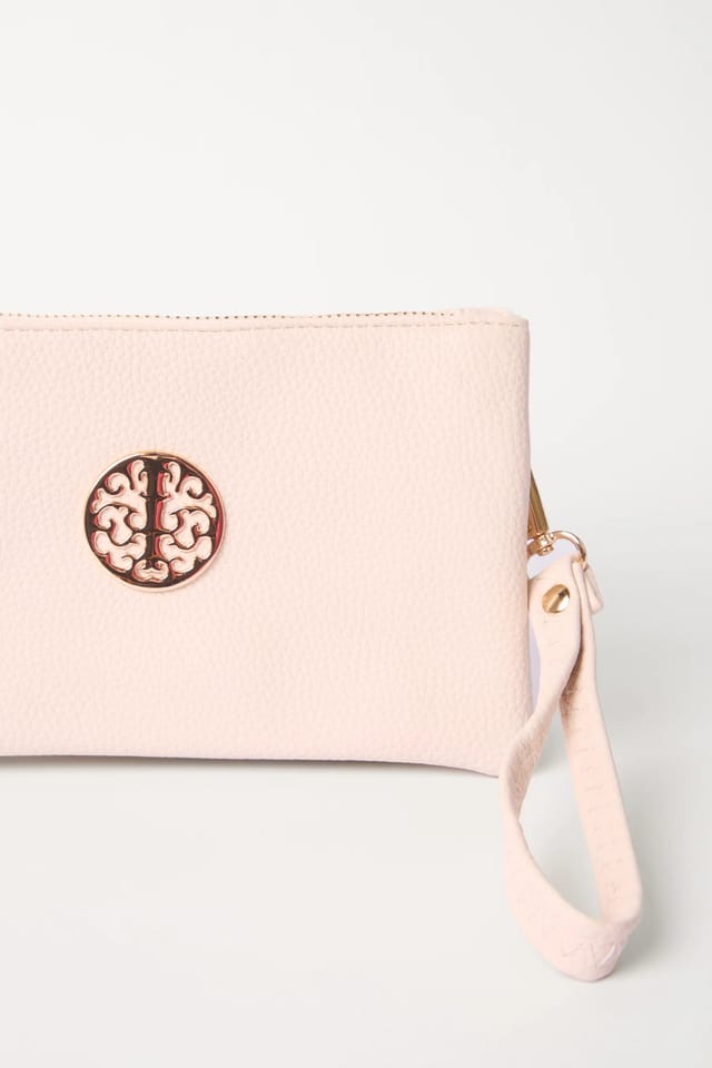 Blue Vanilla Detailed Zip Up Purse With Detachable Strap - 3