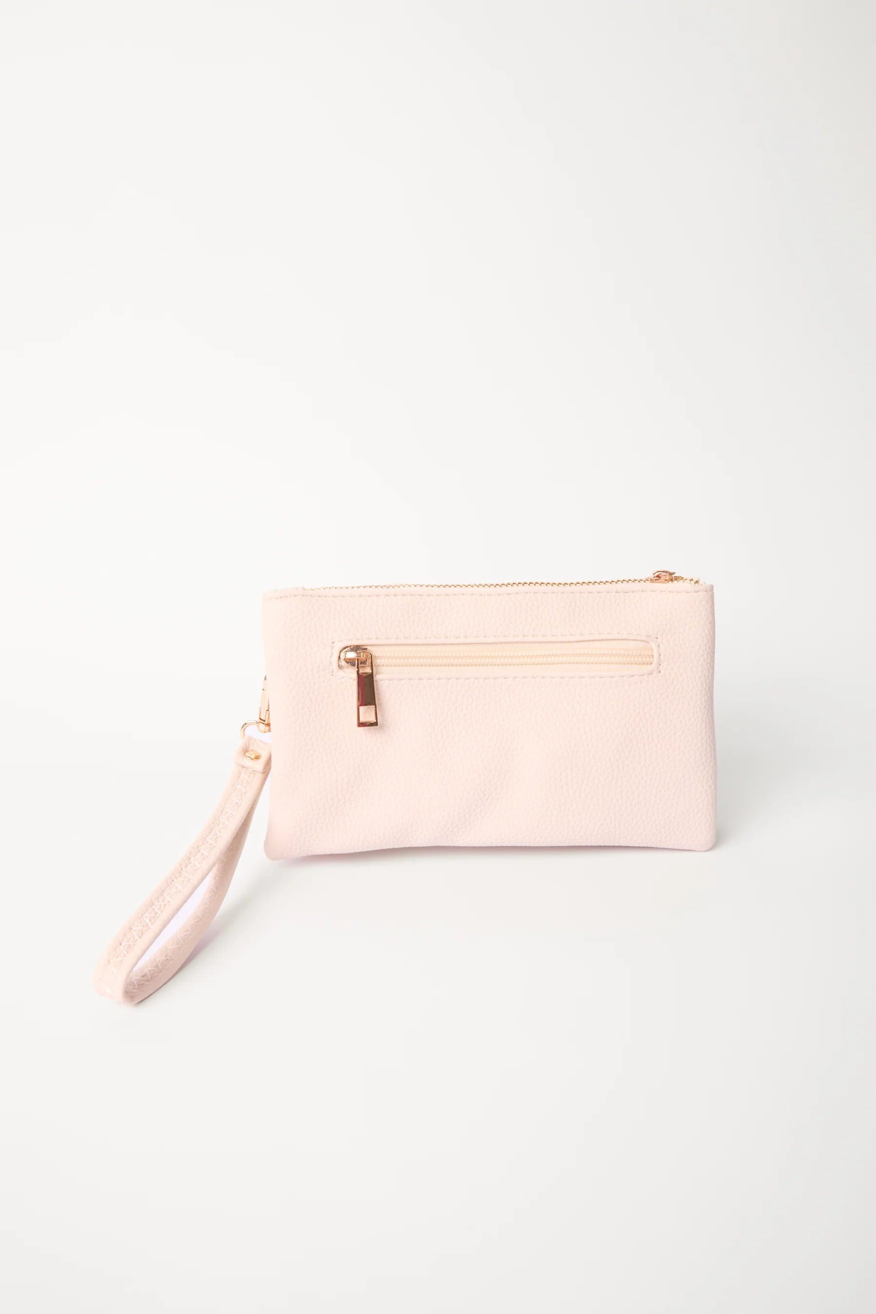 Blue Vanilla Detailed Zip Up Purse With Detachable Strap - 4