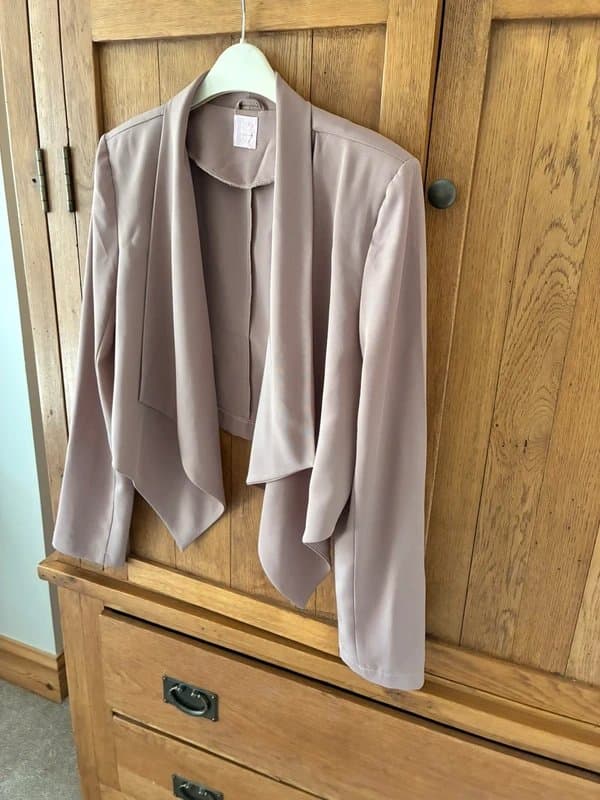 Never Fully Dressed Floaty blush jacket