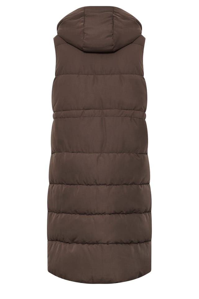 Evans Evans Women's Maxi Gilet in Chocolate - 3