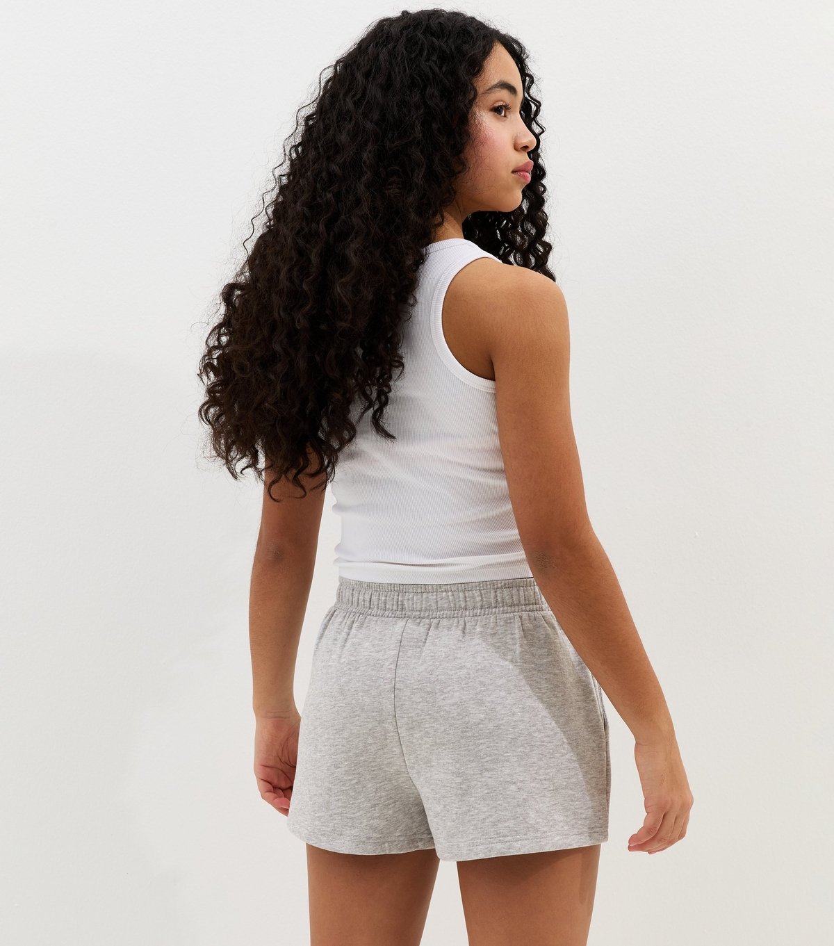 New Look Girls' Dark Grey Drawstring Jogger Shorts New Look - 4